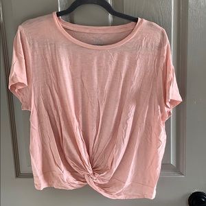 aerie pink short sleeve top